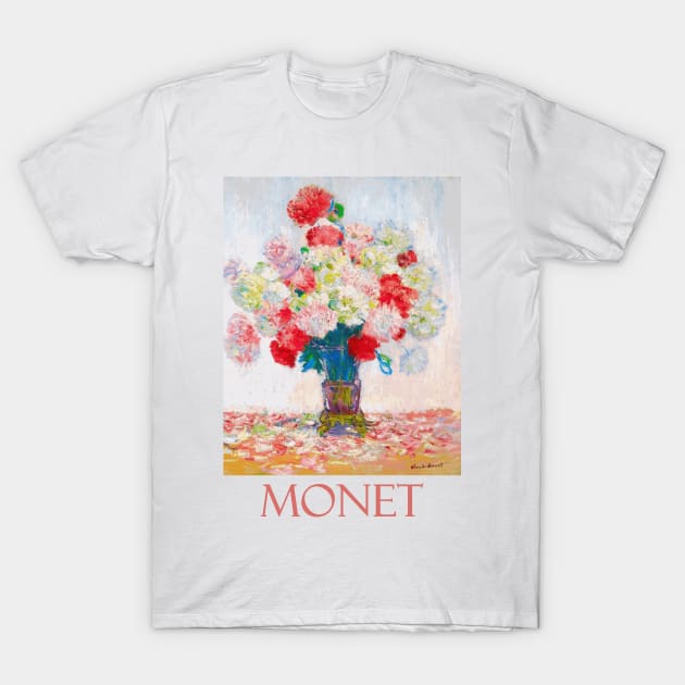 Vase of Peonies by Claude Monet T-Shirt by Naves